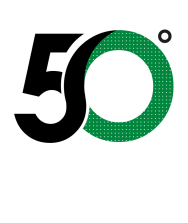 Logo 50 Amaducci anniversario sagomato