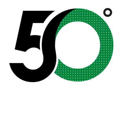 Logo 50 Amaducci anniversario sagomato